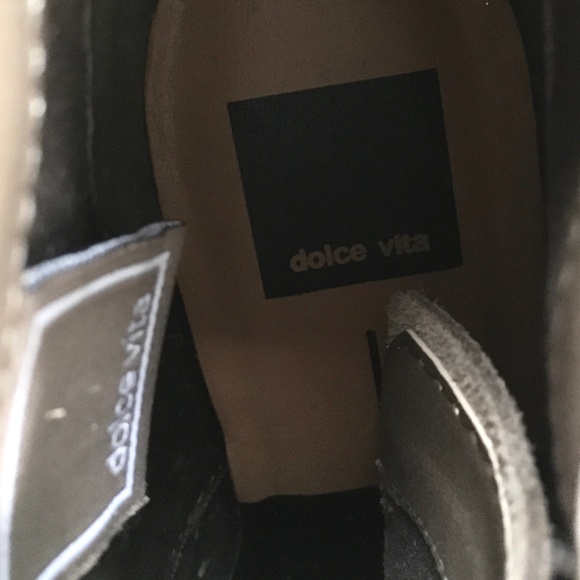 Dolce Vita Pascola Suede Lace Up Wedge Booties in Taupe | Size 8.5 - Picture 6 of 8